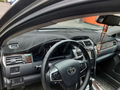 Накидка на панель Toyota Camry Тойота Камри V50 V55 2011-2018г карпет  фото 1