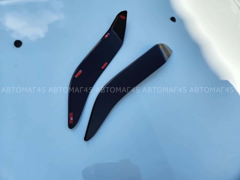 Реснички накладки на фары Лада Lada Largus Ларгус 12-22г Renault Logan Логан рестайлинг 04-16г 2шт фото 4