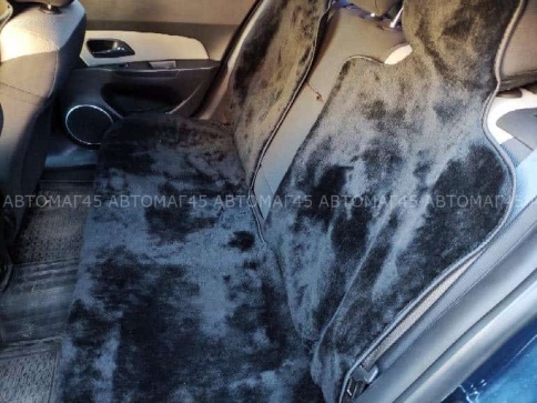 Накидки  задний ряд короткий ворс черный шерсть 40% комплект 3шт    фото 4