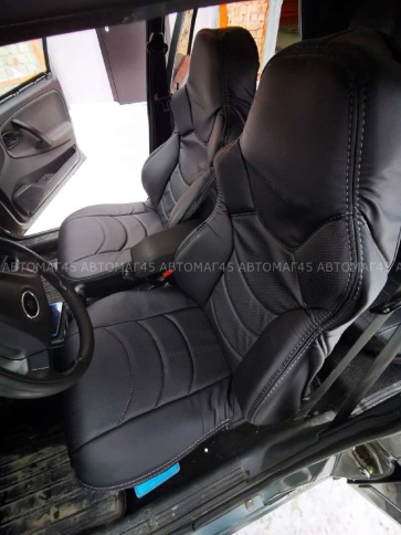 Динас  чехлы универсальные экокожа черный черный комплект    фото 3