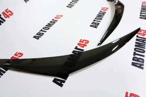 Реснички накладки на фары Hyundai Solaris Хендай Солярис 02.2017-08.2020г до рестайлинг 2шт    фото 2