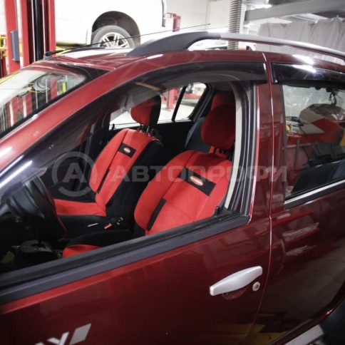 Autoprofi  COMFORT  чехлы ортопедические универсальные красные 11 предметов    фото 4