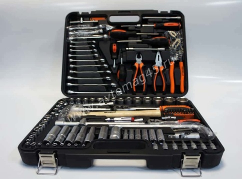 Автодело  набор инструментов 119 предметов 1/2" 1/4" 1/8"   фото 3