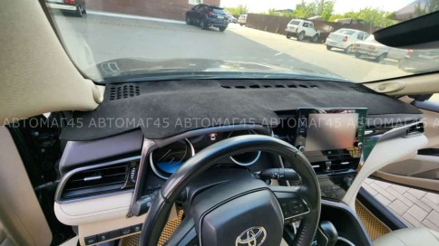 Накидка на панель Toyota Camry Тойота Камри V70 2017-2022г алькантара KZ фото 4
