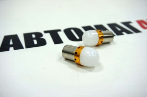 Лампа  светодиодная T8 9 диодов 12V белая матовая с цоколем T4W 1шт    фото 2