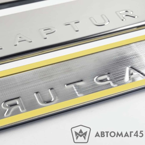 LIDER  Накладки на пороги  Renault Kaptur Каптур 2016-2022г 4 шт нержавейка    фото 3