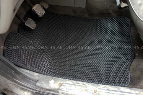 EVA ЭВА  коврики в салон Лада Kalina Granta Datsun On-do Mi-do черные рисунок ромб компл 5шт фото 3