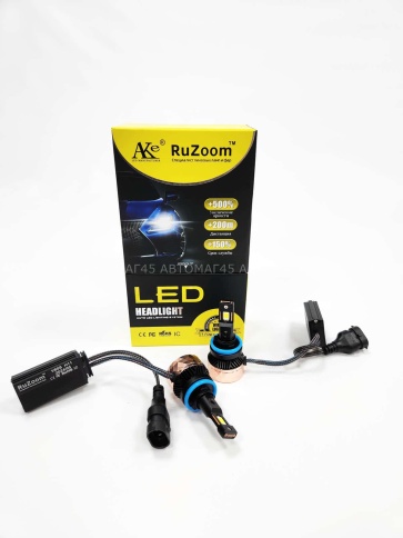 Ruzoom V80 LED 2шт H11 10-16В 90W 6000K 9000Lm с обманкой гарантия 6мес    фото 1