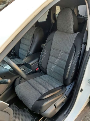 Авточехлы  Nissan X-Trail Ниссан Х-Трейл 2007-2014г кузов T31 жаккард серый Ижевск   фото 6