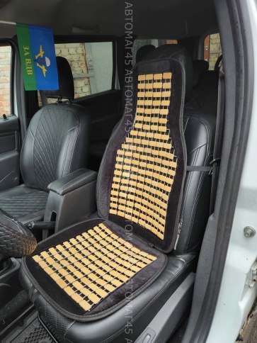 Федор Авто  накидка на сиденье массажер черный светлое дерево    фото 1