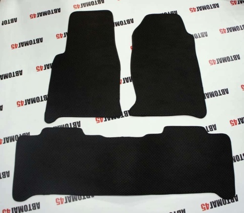EVA ЭВА  коврики в салон УАЗ Patriot Патриот с 2014г черные рисунок ромб комплект 5шт    фото 5