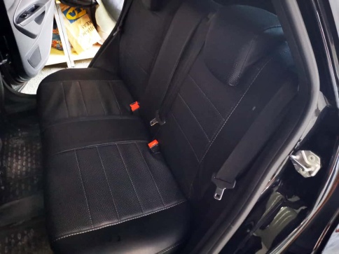 Динас  чехлы универсальные экокожа черный черный комплект    фото 17