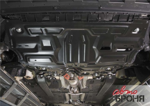 Защита картера и КПП крепеж сталь Volkswagen Polo седан 09-20г Polo лифтбэк с 21г Skoda Rapid    фото 3