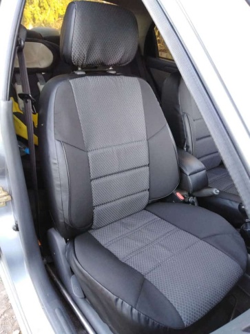 Авточехлы  Chevrolet Lanos Шевроле Ланос ZAZ Chance ЗАЗ Шанс жаккард серый A10    фото 4