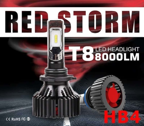 LED лампы T8 2шт HB4 12В 30W 6500K 8000Lm гарантия 3мес  фото 1