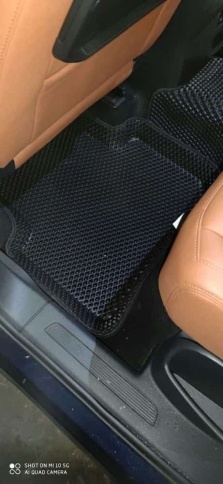 BORATEX  коврики в салон 3D EVA ЭВА Volkswagen Tiguan 2 2016-2022г черные рисунок ромб комплект 5шт фото 7