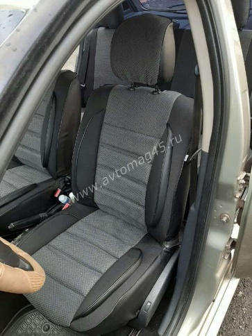 Авточехлы  Renault Duster до 2015г Sandero S.Stepway до 2015г 2/3 Terrano 14-16 жаккард черный A10 фото 4