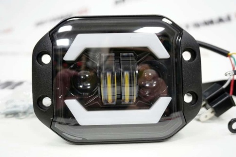 C2R Светодиодная фара вставная 2 линзы ближний + 2 линзы дальний  6500K 2200Lm 1шт гарант 3мес G0117 фото 4