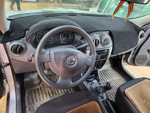 Накидка на панель Nissan Almera G15 Ниссан Альмера 2012-2019 карпет  фото 5