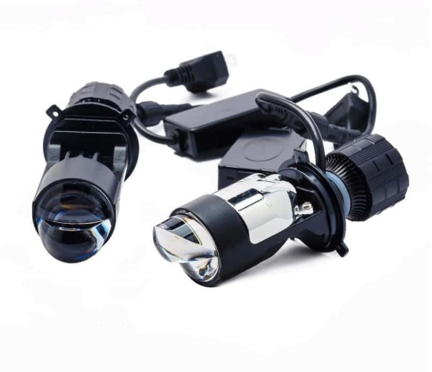 C2R A82 светодиодные лампы LED линза модуль 2шт H4 12В 40W 5000K 7000Lm гарантия 6 мес фото 6