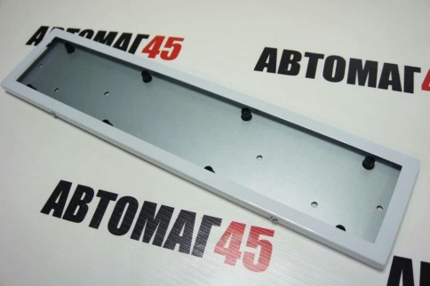 Torino  рамка номерного знака нержавейка белая    фото 3