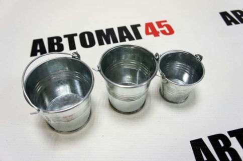 Ведро декоративное на фаркоп нержавейка d=7см h=7см    фото 6