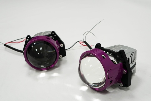 TEMPGOR EK18 светодиодные Би-Led линзы 3.0" 12V 70/80W 6000K 8000Lm 2 чипа 2шт гарантия 12 месяцев   фото 5