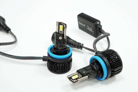 Ruzoom T55  светодиодные лампы LED 2шт H11 12В 55W 6000K 5500Lm гарантия 6мес    фото 2