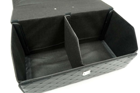 Kingqueen Органайзер  багажника кофр экокожа черный с черной ниткой 65 x 30 x 30см  фото 2