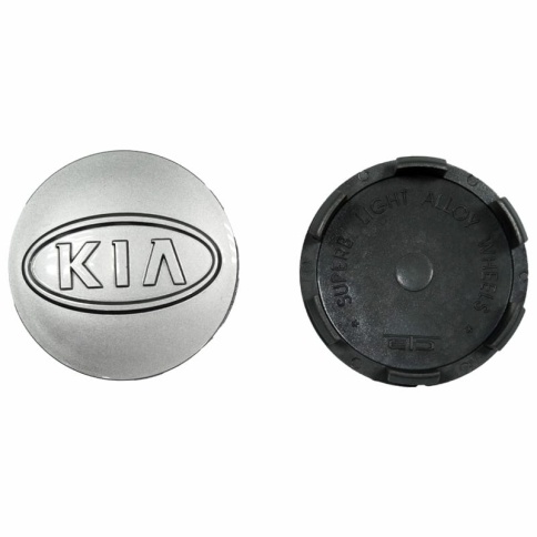 Колпачок ступицы Kia 60/57 серебро TechLine Кик Слик (198791) фото 1