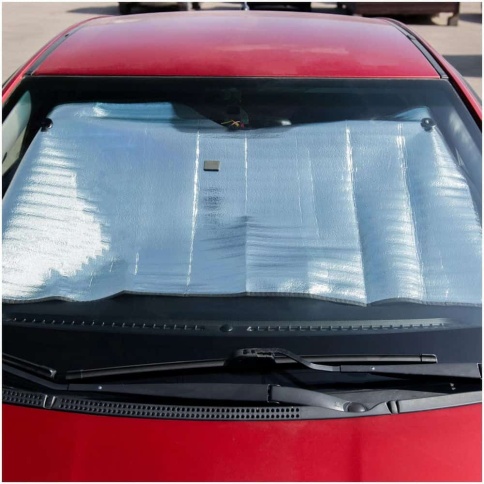 AVS  шторка солнцезащитная на лобовое стекло серебро гармошка 145см х 70см    фото 7