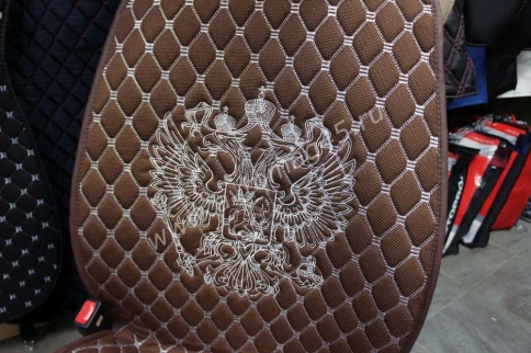 Чехлы  накидки на сиденье серия G лен коричневый комплект 5шт    фото 3