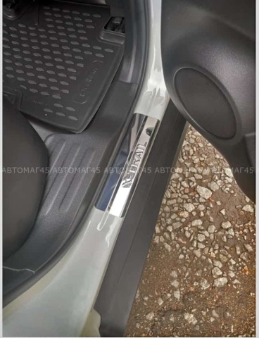 LIDER  Накладки на пороги  Nissan X-Trail Ниссан Х-Трейл T32 2013-2022г 4 шт нержавейка    фото 4