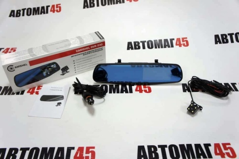 Camshel DVR 230 видеорегистратор с камерой заднего вида Full HD экран 10,75см угол 150 гарант 12мес фото 1