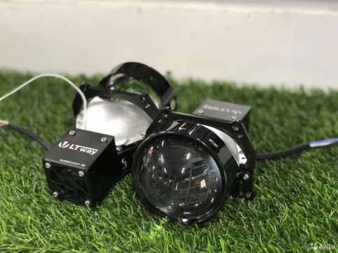 LTway  F5 светодиодные Би-Led линзы 3.0" 12V 35W 6000K 4400Lm 2 чипа гарантия 12 месяцев    фото 1