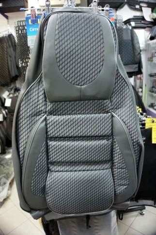 Авточехлы  ВАЗ 2111 2112 Приора хэтчбек до 2014г жаккард серые фото 1