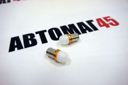 Лампа  светодиодная T8 9 диодов 12V белая матовая с цоколем T4W 1шт    фото 3