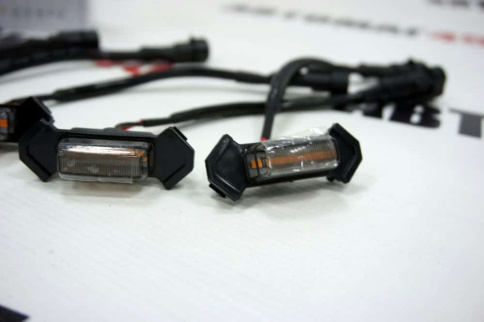 Дневные ходовые на решетку радиатора F2-5 5шт 12/24v    фото 6