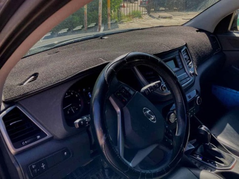 Накидка на панель Hyundai Tucson Хендай Туксон кузов TL 2015-2018г до рестайлинг карпет  фото 1