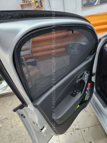 TLT  каркасные шторки на магнитах Volkswagen Polo Поло седан 2010-2020г передние 2шт стандарт 10% фото 7