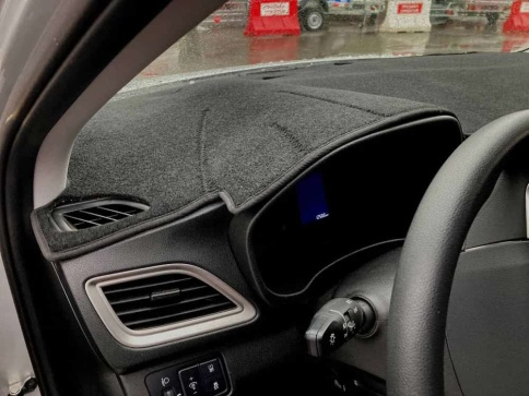 Накидка на панель Hyundai Solaris Хендай Солярис 02.2017-2023г карпет  фото 3