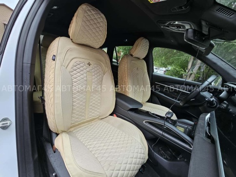 Чехлы  накидки на сиденье экокожа+жаккард трансформер с отдельным подголовником компл S.Fota Акция!! фото 5