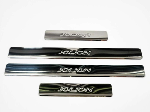 LIDER  Накладки на пороги  Haval Jolion Хавал Джолион 2020г-н.в. 4 шт нержавейка    фото 2