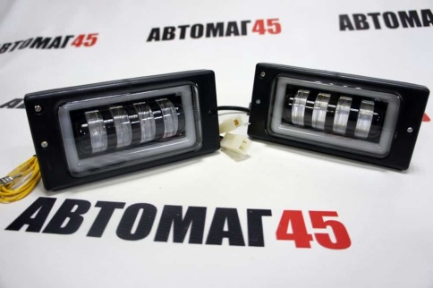 SALMAN  Фары п/туманные ВАЗ 2110 2112 2113 2115 Нива Шевроле 50W 4800LM 4 линзы + ДРЛ 2шт гар 6 мес фото 6