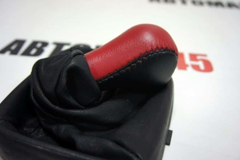 Azard  Ручка КПП с чехлом ВАЗ 2113 2114 2115 экокожа черно-красная    фото 6