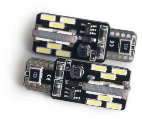 AVS  лампа светодиодная c обманкой Canbus T10 W5W 12-24V 6000K 240LM 2шт    фото 4