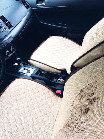 Чехлы  накидки на сиденье серия G лен бежевый бежевая нитка комплект 5 шт фото 4