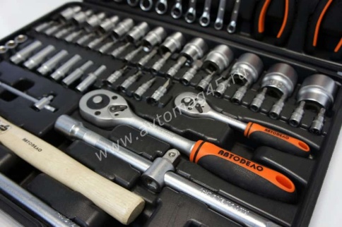 Автодело  набор инструментов 101 предмет 1/2" 1/4"    фото 4