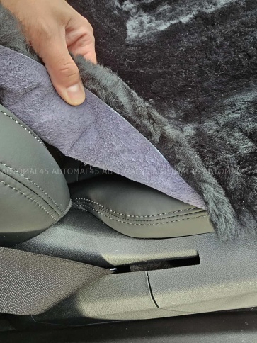 Накидки  короткий ворс мутон черный с боками 140х55см 1сорт 2шт АКЦИЯ!   фото 7