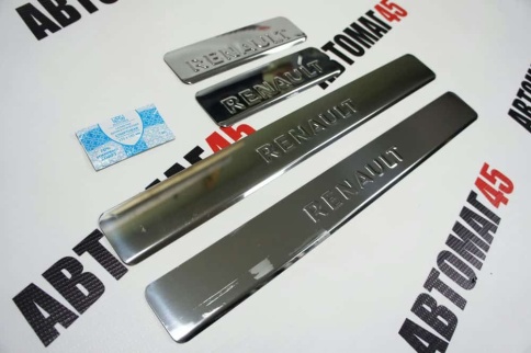 Dollex  Накладки на пороги  Renault Duster Рено Дастер 10-21г и 21-22г 1 и 2 пок 4 шт нержавейка    фото 3